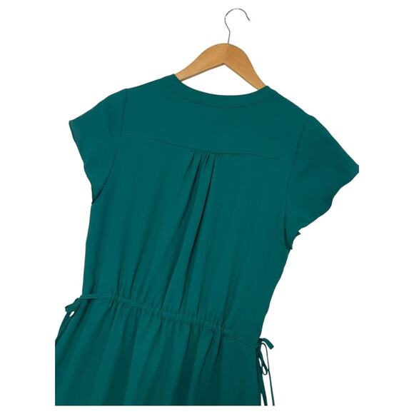 41 Hawthorn Dress Womens Small Green V Neck Flutter Sleeve Cinch Waist Lined - Picture 10 of 13